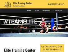 Tablet Screenshot of calgarymartialarts.com